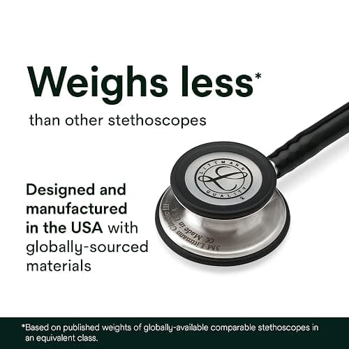 3M Littmann Classic III Monitoring Stethoscope, 5623, More Than 2X as Loud, Weighs Less, Stainless Steel Chestpiece, 27" Caribbean Blue Tube thumbnail 6