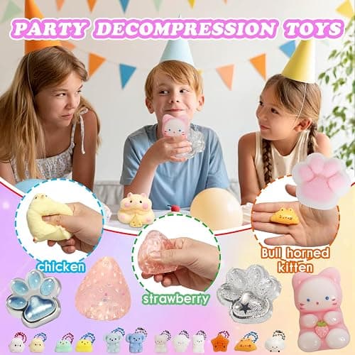 19pcs Taba Squishy Pack,Fidget Toys Kit,Include Squishies Party Favors for Kids 4-8 8-12 Treasure Box Toys for Classroom Birthday Xmas Gifts for Girls Boys Goodie Bag Stocking Stuffers for Teens thumbnail 5