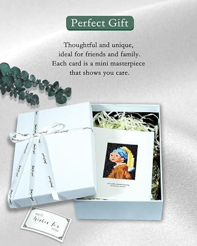 Minigem 12pcs Small Diamond Painting Kits Small Diamond Art Kits, Quick & Classic Mini Diamond Painting Kits for Beginners 1-Hour Painting, Postcard-Style Diamond Art Square Drill Pocket-Sized 5x7in thumbnail 4