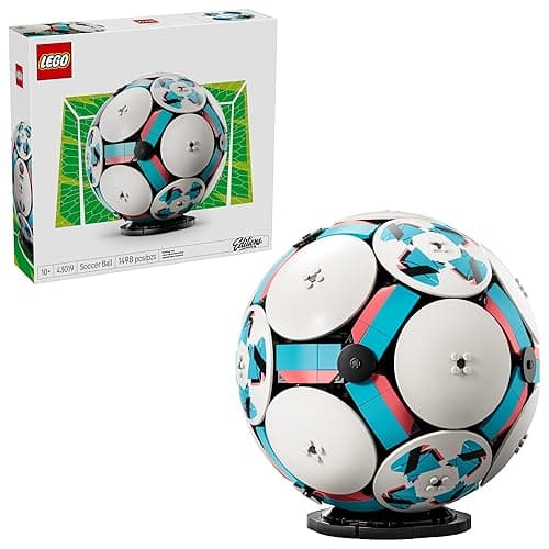 LEGO Editions Soccer Ball - Building Toy for Kids - Collectible Sports Decor for Boys & Girls, Ages 10+ - Includes Micro Stadium - Gift for Birthdays - 43019 - Image 1