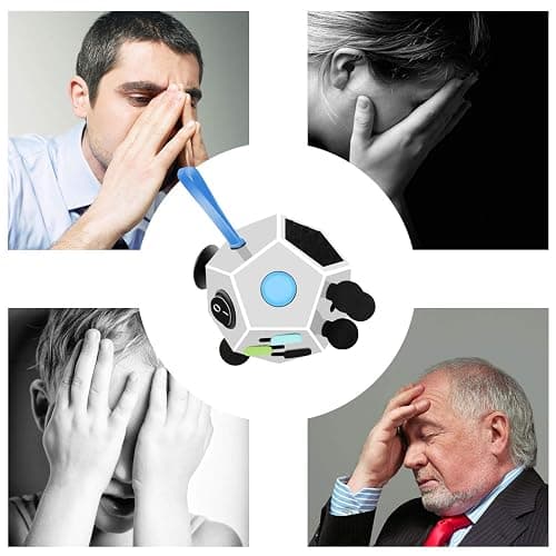 Fidget Dodecagon –12-Side Fidget Toys Cube Relieves Stress and Anxiety Anti Depression Focus Travel Toy Cube for Children and Adults Stocking Stuffers Gifts Idea (A2 White) thumbnail 8