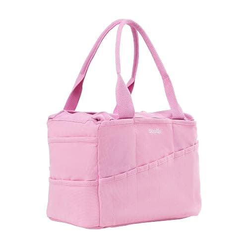 Soolla Studio Bag: Craft Organizer & Pottery Tool Bag, Washable Art Supply Tote, Knitting Yarn, Crochet Projects, 30 Pockets, 20+ Canvas Colors, Artist Gift for Adults (Flirty Flamingo) thumbnail 5
