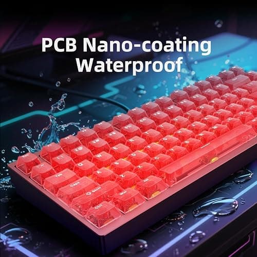 IROK MG75MAX 81 Keys Wired Magnetic Switch Keyboard, 256KHZ Single Key Scan Rate, PCB Nano-Coating Waterproof, Hall Effect, 8KHZ/ARGB/CNC Aluminum Gaming Keyboard(Red) thumbnail 2