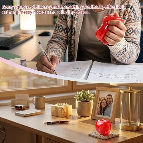 Coconut Oil Apple Squishy, Back to School Teacher Gifts for Stress Relief | Shapeable No Rebound Red Apple Squishy, Apple Squishy, Back To School Gifts, Teacher Appreciation Gifts,Unique Thank You Gift thumbnail 7