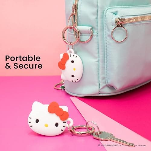 iFace Sanrio Friends Special Edition Silicone Protective Cover [ Compatible with Apple AirTag ][Cute Character Case] [Carabiner Keychain Clip Included] - Hello Kitty thumbnail 3