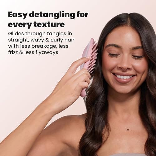 Tangle Teezer Ultimate Detangler Brush for Wet & Dry Hair, Eliminates Knots & Reduces Breakage for Straight to Wavy Hair Types, Summer Rose thumbnail 7