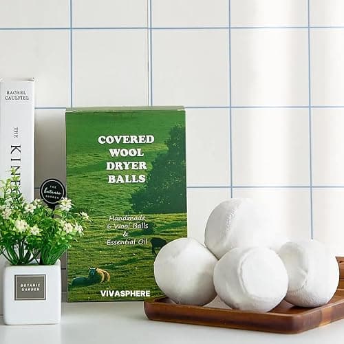 VIVASPHERE Wool Dryer Balls - Lint-Free - 6XL Pack - 1000+ Loads - Premium Natural Fabric Softener - Reduces Drying Time & Static - Includes Essential Oil - with Storage Bag thumbnail 9