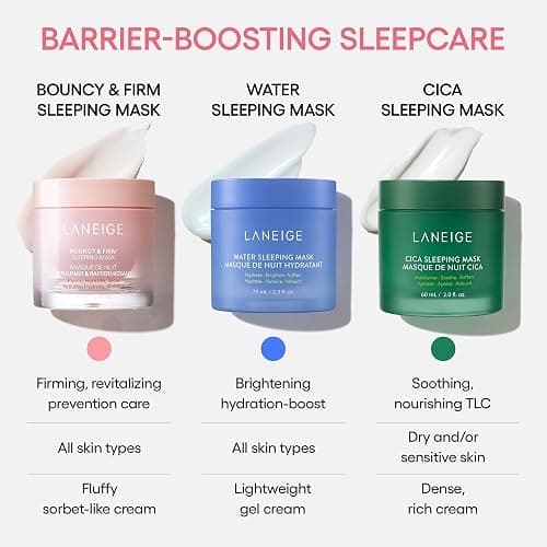 LANEIGE Water Sleeping Mask: Korean Overnight Mask, Squalane, Probiotic-Derived Complex, Hydrate, Barrier-Boosting, Visibly Smooth and Brighten - 2.3 fl. oz./70 mL thumbnail 6
