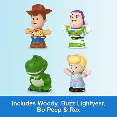 Fisher-Price Little People Toddler Toys Disney Pixar Toy Story Figure Pack with 4 Characters for Pretend Play Kids Ages 18+ Months thumbnail 4