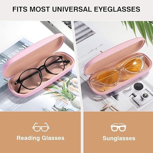 Marvolia Glasses Case Hard Shell - PU Leather Eyeglass Cases Eyeglasses Case for Sunglasses Eye Glasses Cases thumbnail 4