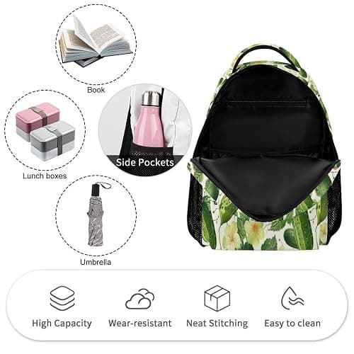 Pickle School Backpack for Kids Girls Boys, 16 Inch Cute Pickles Themed Bookbag, Personalized School Backpack for Students Children, Lightweight, Large Capacity thumbnail 5