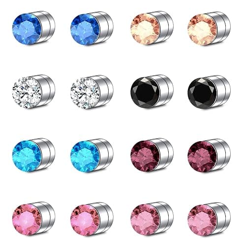 MODRSA Fake Nose Ring Hoop Fake Septum Fake Nose Ring Fake Septum Nose Ring Fake Nose Piercing Fake Nose Ring Stud Double Fake Noe Rings for Women Men - Image 1