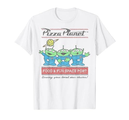 Disney Pixar Toy Story Pizza Planet Aliens T-Shirt - Image 1