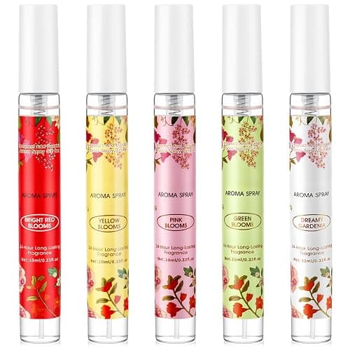 OFUN Perfume for Women, 5 Pack Mini Perfumes Samples, Hair Body Spray Mist, Mini Travel Size Perufme Set, Floral Note Fragrance Set for ADult,Christmas Stocking Stuffers - Image 1
