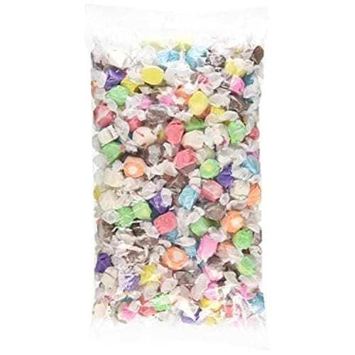 Sweet Candy Company Salt Water Taffy Individually Wrapped - Salt Water Taffy Candy Bulk, Old Fashioned Assorted Flavors, Soft and Chewy Candy Mix, Gluten Free Variety Pack - 3 lb Bag - Image 1