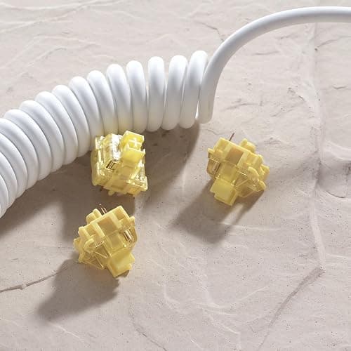 Akko V3 Cream Yellow Pro Keyboard Switch with Dustproof Stem for Mechanical Gaming Keyboard, 5-Pin 50gf Linear Switches (45pcs) thumbnail 4
