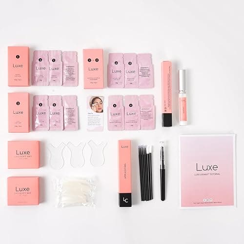 Luxe Cosmetics - Lash Lift Kit - Complete Set for Eyelash Lifting - New Pro Version - Easy to Apply and Long Lasting Finish - Professional Results up to 8 Weeks thumbnail 4