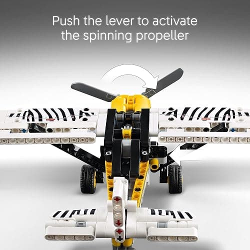 LEGO Technic Bush Plane Toy - Buildable Airplane Toy for Kids, Boys and Girls, Ages 8+ - Model Airplane Gift with Spinning Propeller, 4-Cylinder Piston Engine, and More - 42198 thumbnail 3