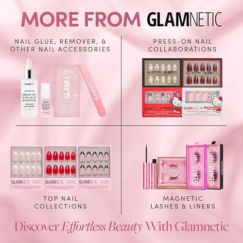 Glamnetic Press On Nails - White Swan | Opaque Classic Off White Short Oval Fake Nails, Salon Quality | 15 Sizes - 30 Nail Kit thumbnail 7
