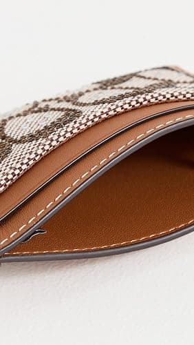 Coach Women's Crystal Signature Jacquard Essential Card Case thumbnail 5