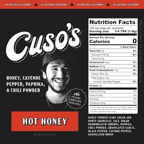 Cuso's Hot Honey BBQ Seasoning Rub - All-Purpose Spice Blend for Meat, Chicken, Pork - Hot Rub for Grilling, Smoking & Cooking - 5 oz Bottle, 1 Count BBQ Spice thumbnail 2