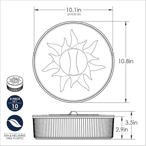 Nordic Ware Microwave Tortilla and Pancake Warmer, 10-Inch Holder - Fits Large Size Tortillas thumbnail 3