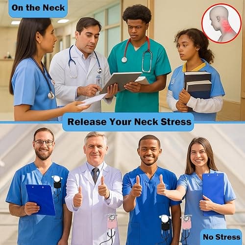 Magnetic Stethoscope Holder Clip Secure Hands-Free Pu Leather Lightweight Portable Holster for Physicians, Nurses, EMT, Students. Compatible for 3M Littmann & Most Stethoscope (Pink) thumbnail 7