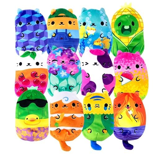 Cats vs Pickles 2 Pack Teal Wave Mystery Bags - Bean Filled Plushies (Styles Will Vary) thumbnail 3