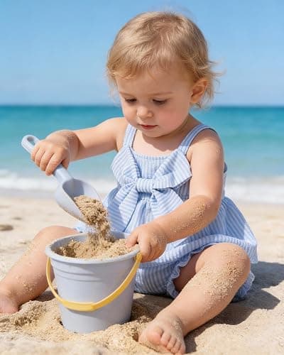 AuralBabe Newborn Baby Girl Clothes Summer Outfits Infant Ruffle Sleeveless Cute Bow Tank Tops 3 6 12 18 Months thumbnail 2