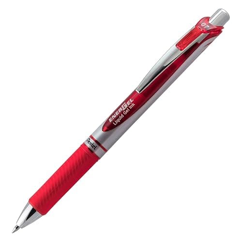 Pentel EnerGel RTX Gel Ink Pens, 0.7 Millimeter Metal Tip, Black/Red/Blue Ink, 3 Packs (BL77BP3M), Assorted thumbnail 3