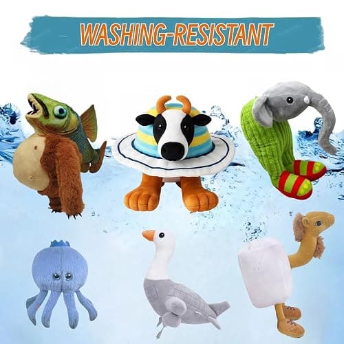 SereneSage Tung Shark Plush, Funny Meme Doll, Soft Stuffed Animal for Kids & Fans, Viral Brainrot Gift for Boys & Girls (FlyingFish) thumbnail 6