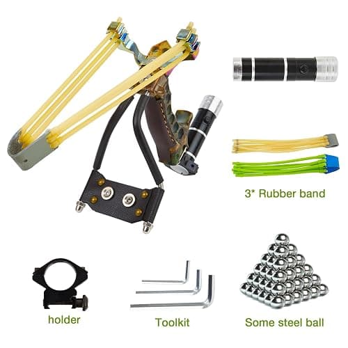 LOLBUY Stainless Hunting Slingshot High Velocity Catapult Slingshots Most Powerful Professional Outdoor Slingshots thumbnail 2