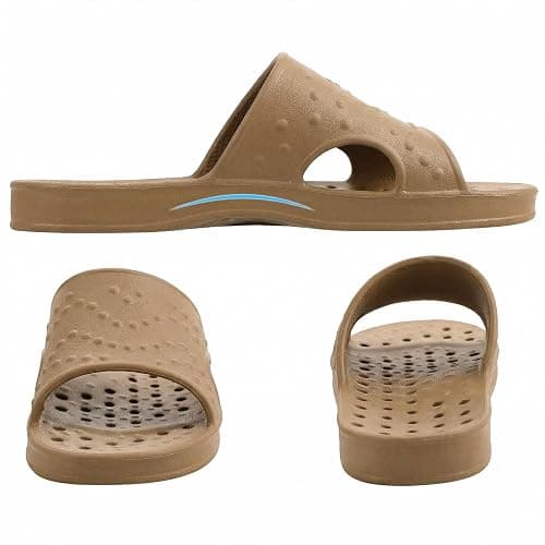 shevalues Shower Shoes for Women Men with Arch Support Quick Drying Pool Slides Lightweight Beach Sandals with Drain Holes thumbnail 5