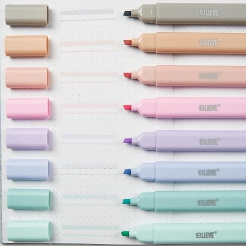 BLIEVE- Aesthetic Bible Highlighters No Bleed Through Assorted Colors, Cute Highlighter Dual Tip For Journaling Supplies And School Accessories, Bible Highlighters And Pens No Bleed (PASTEL) thumbnail 3