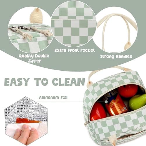 Bluboon Lunch Box for Women Cute Lunch Bag Reusable Insulated Lunch Bags Large Capacity Lunchbox Cooler for Work Picnic or Travel thumbnail 5