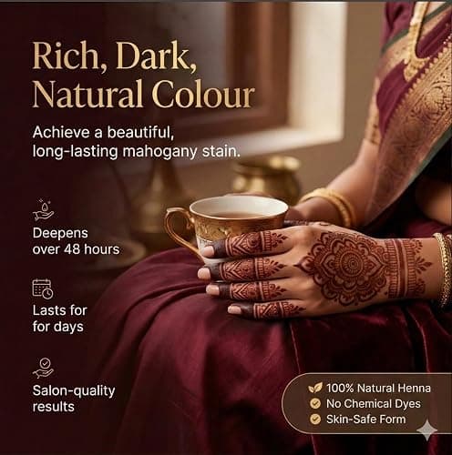 Shagun 100% Natural Henna Mehendi Cones x 12 - Ready to use Organic Pure Mehndi thumbnail 9