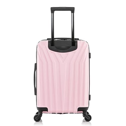 InUSA VASTY Luggage with Spinner Wheels | Durable Lightweight Hardshell Suitcase Travel Bag with Handle and Trolley 20-Inch Carry On Small Luggage | Pink thumbnail 6