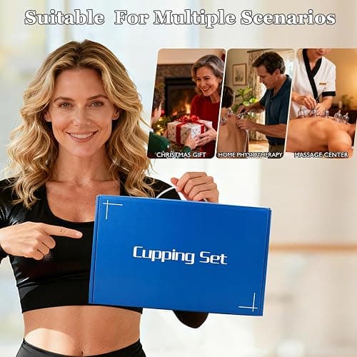 DEFUNX Cupping Therapy Set, 19 Cups Cupping Kit for Massage Therapy, Cupping Set with Pump for Back Massage, Pain Relief, Physical Therapy thumbnail 6