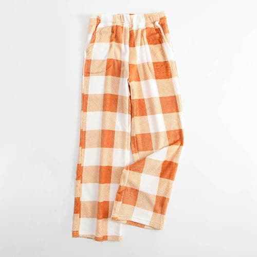 Fuzzy Fleece Plaid Pajama Pants Fluffy Cozy thumbnail 2