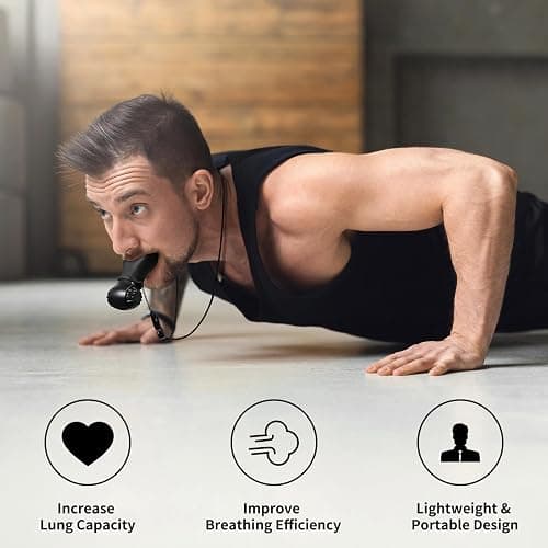 Spectent Breathing Trainer for Portable Lung Trainer, Breathing Resistance Trainer for Daily Fitness Training, Breathing Trainer for Lungs Different Fitness Needs & Easy to Clean. thumbnail 5