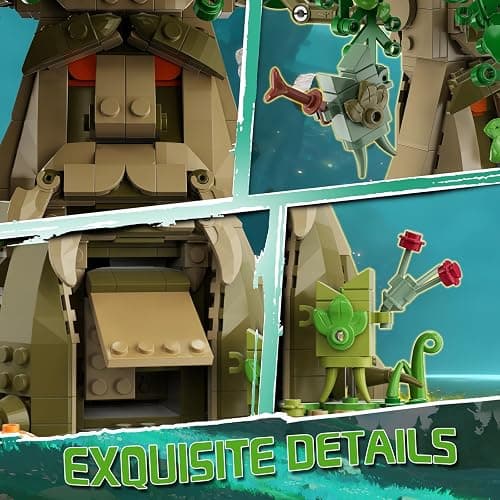 Tree & Sword Building Block Set for Boys, Compatible with Lego Set, Luminous Sword & Coin Toss Game, Magic Tree Game Action Figures Collectible Model Toys Gifts for Adult, Kids 8+ thumbnail 7