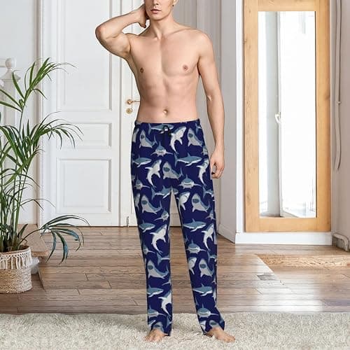Yomko Smiley Face Men'S Pajama Pants Soft Sleep Lounge Pants Pjs Bottoms With Pockets thumbnail 4