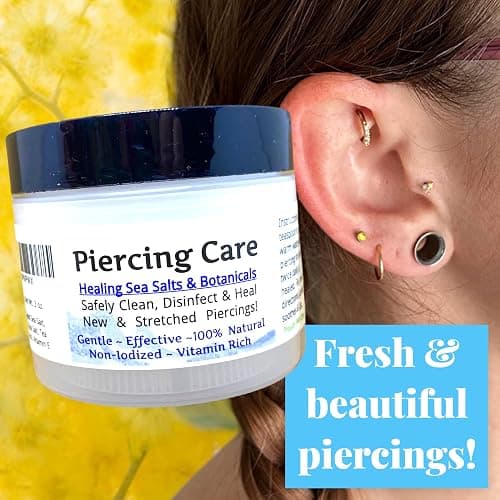 Urban ReLeaf Piercing Care - Healing Sea Salt & Botanical Aftercare - Safely Clean & Heal New & Stretched Piercings - 1 (3 Ounce) thumbnail 3