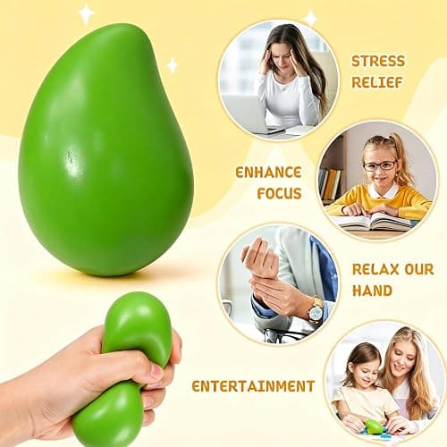 Crunchy Mango Squishy, Chameleon Mango Stress Ball for Adults thumbnail 6