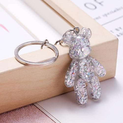 Worry Bear Keychain, Comforting Gift for Him Her, Back to School Mental Health Gift, Anxiety Relief, Positivity Keyring thumbnail 4
