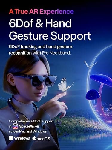 VITURE Luma Ultra XR Glasses, 152'' Ultra Sharp Display, Full 6Dof Support, AR Hand Gestures, 52° FOV, 1500 Nits, for iPhone 17/16/15, Android, Mac, PC, Switch&Switch 2, World's 1st Real-time 2D to 3D thumbnail 4