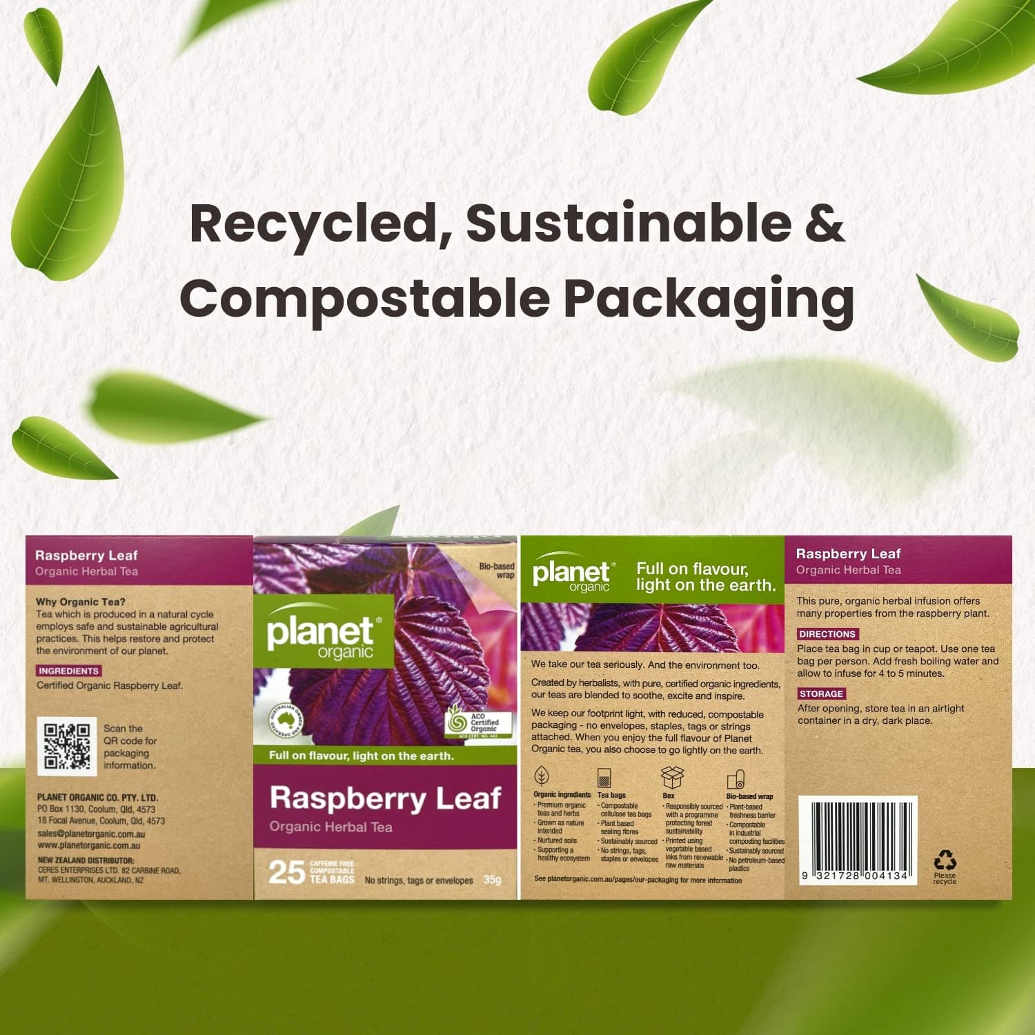 Planet Organic Raspberry Leaf 25 Tea Bags thumbnail 3