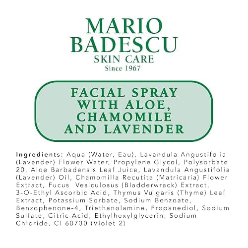 Mario Badescu Facial Spray with Aloe, Chamomile and Lavender for All Skin Types | Face Mist that Hydrates and Restores Balance & Brightness thumbnail 7