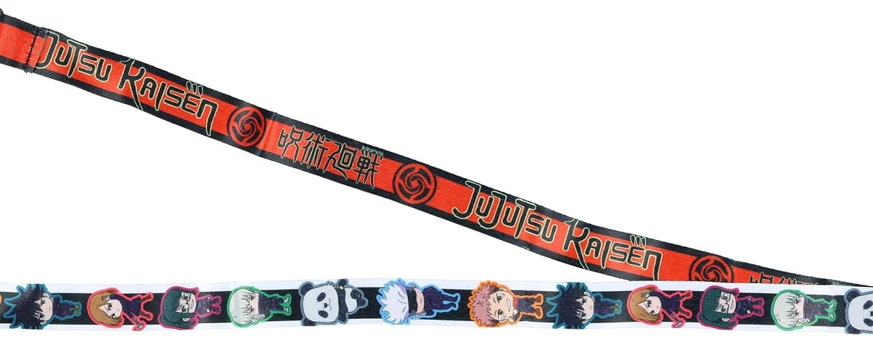 Jujutsu Kaisen Manga Lanyard Chibi Gojo Itadori Breakaway ID Badge Holder with Rubber Charm Anime Merch thumbnail 5