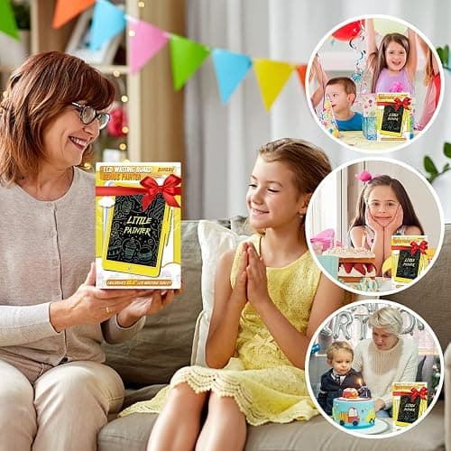 BUKEBU LCD Writing Tablet Doodle Board,10.5 inch Colorful Drawing Pad,Electronic Drawing Tablet, Drawing Pads,Travel Gifts for Kids Ages 3 4 5 6 7 8 Year Old Girls Boys (Pink) thumbnail 6